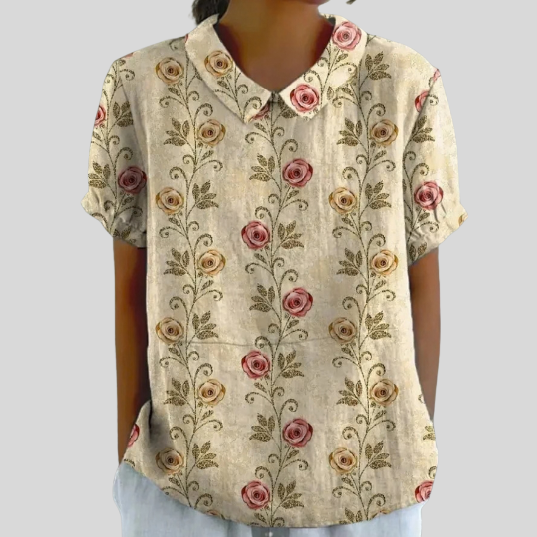 Sara | Blusa Floral Elegante y Cómoda