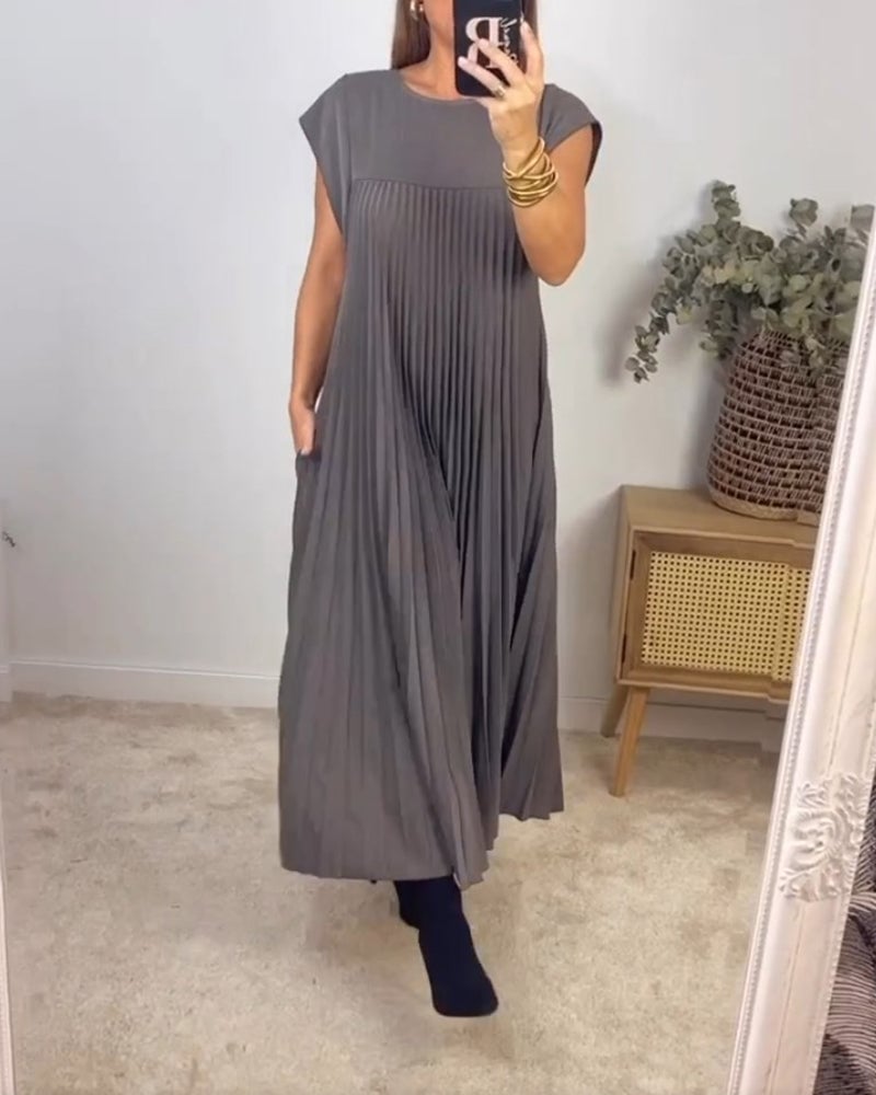 La Scintilla | Vestido Sin Mangas con Pliegues