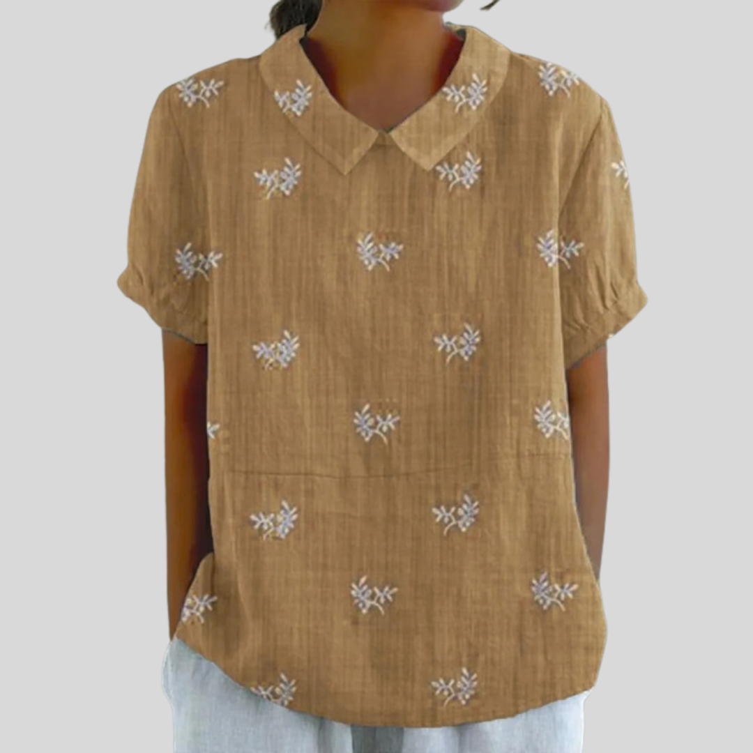 Lisa | Blusa de Hojas Elegante y Cómoda