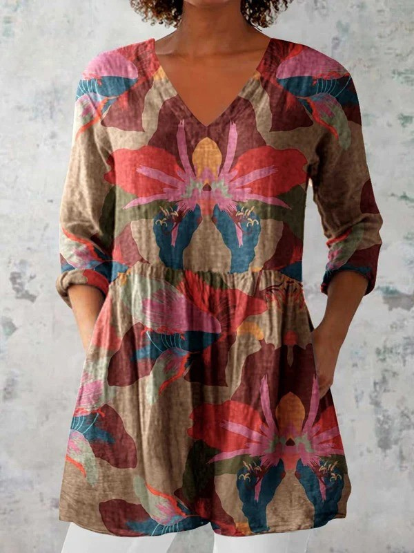 Alina | Blusa Amplia con Diseño Vibrante