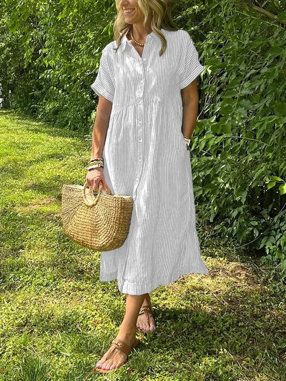 Ishka™ | Camisa Vestido Rayada
