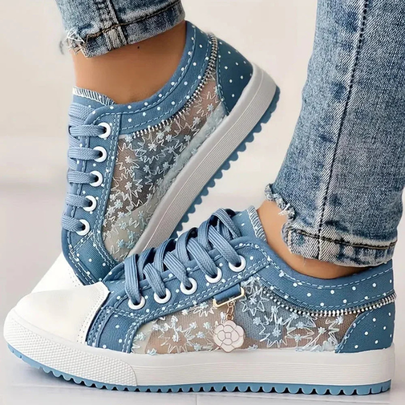 Chiara | Zapatillas Elegantes para Mujer con Detalles Florales