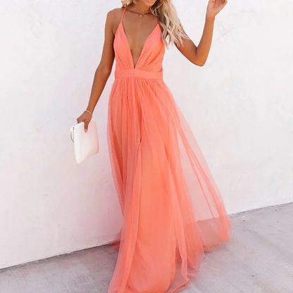 La Chispa | Maxi Dress in Coral Light
