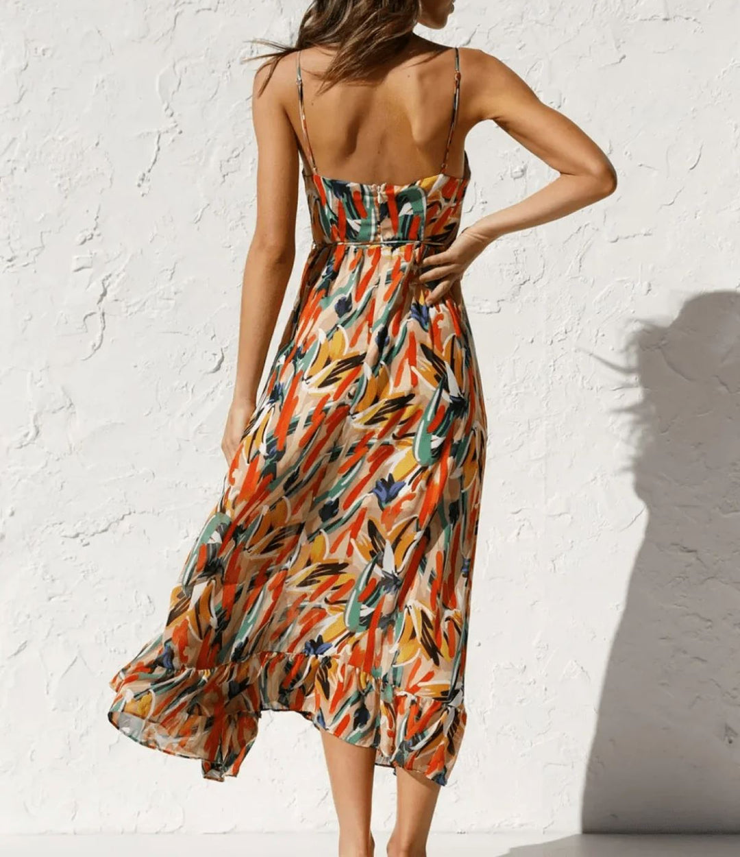 La Chispa | Vestido Midi en Color Vibrante