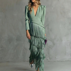 Vestido Élégante con Flecos Élise de La Scintilla