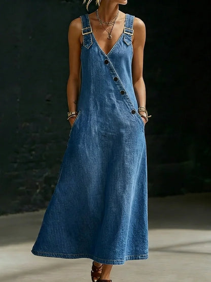 Vera | Vestido de denim con botones