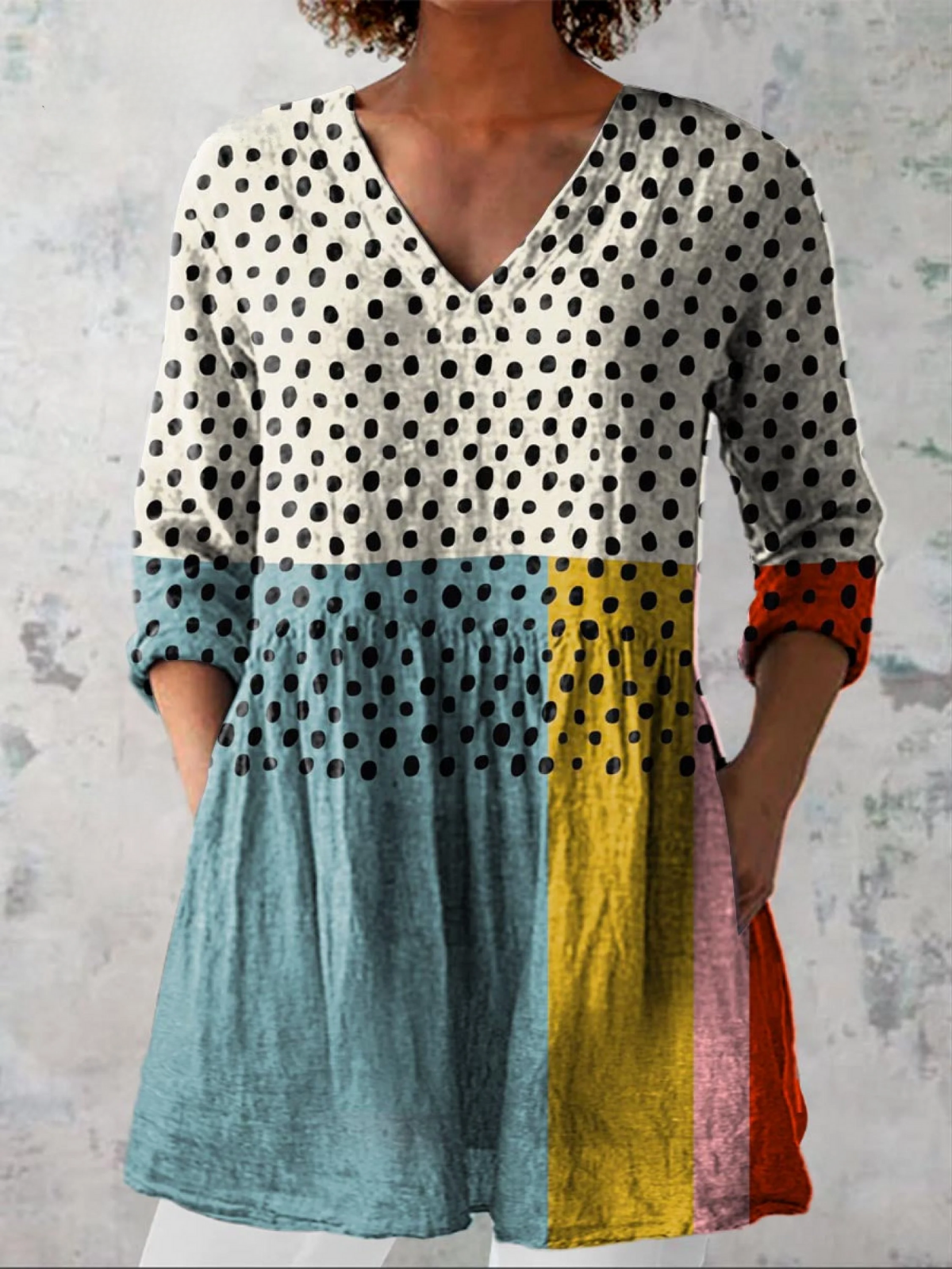 Nola | Blusa Larga con Diseño Vibrante