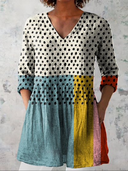 Nola | Blusa Larga con Diseño Vibrante
