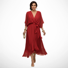 La Chispa | Vestido de Chiffon con Escote en V