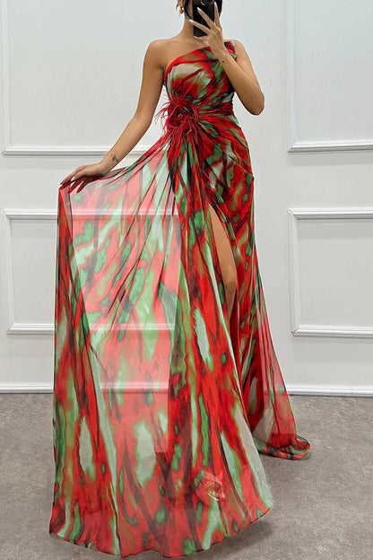 Mia™ | Vestido Vibrante con Drapado
