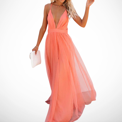 La Chispa | Maxi Dress in Coral Light