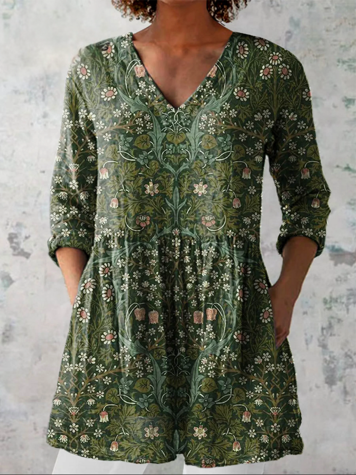 Skye | Blusa Larga con Estampado Vibrante