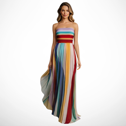 La Chispa | Vestido Maxi Colorido Luz