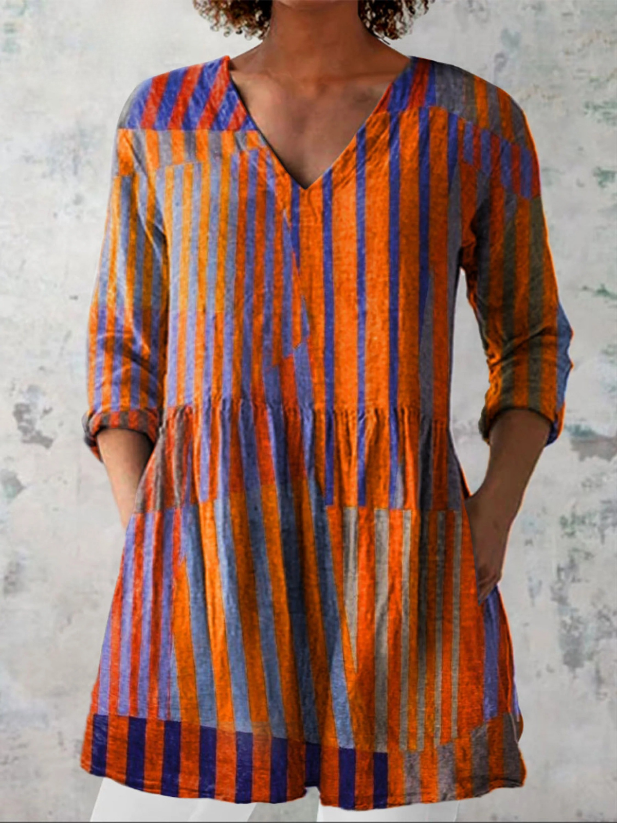Elowen | Blusa Larga con Diseño Vibrante