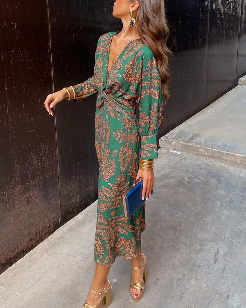 La Chispa | Vestido Midi Floral con Elegancia