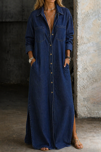 Delana | Vestido denim con Botones