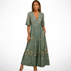 La Chispa | Vestido Largo con Elegancia Botánica