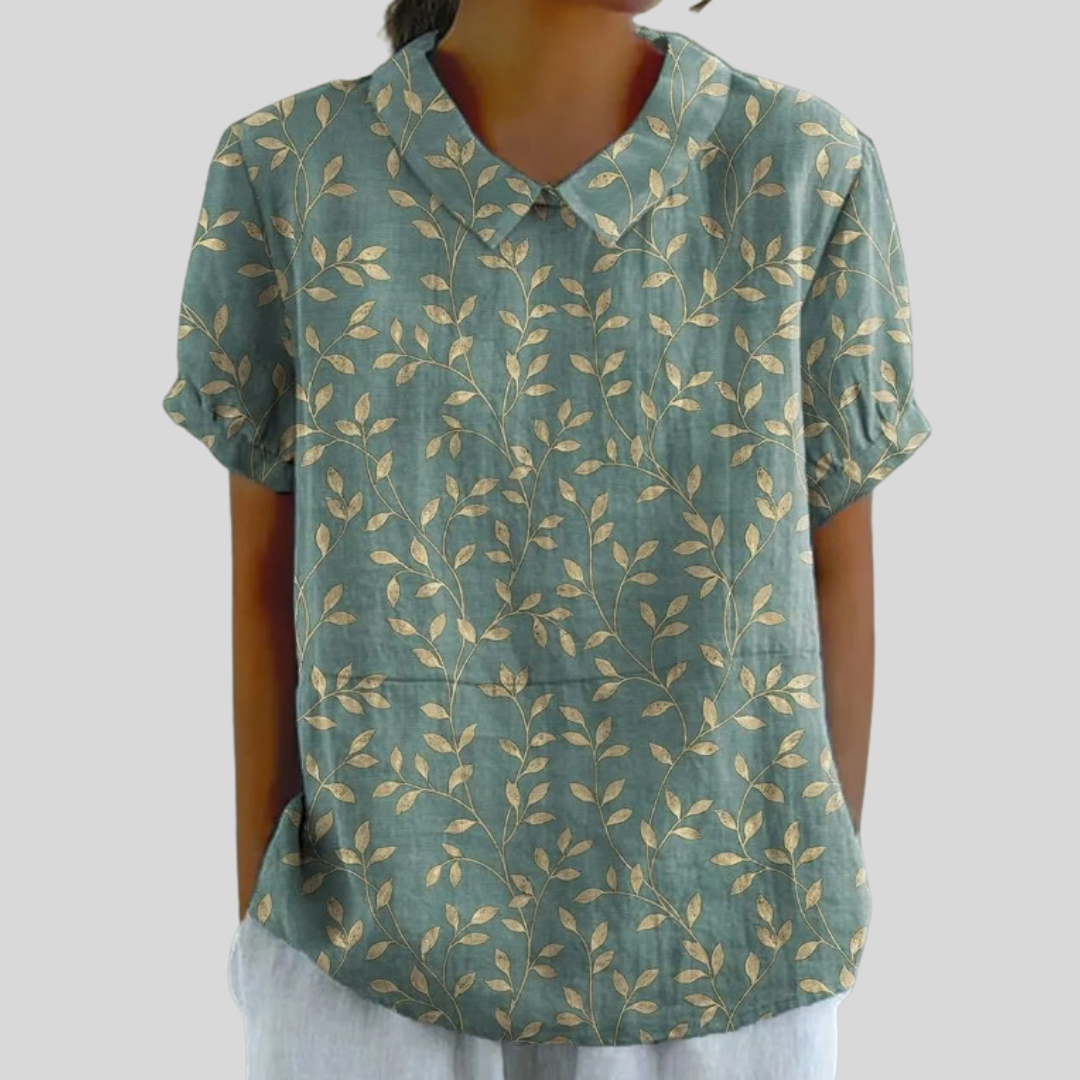 Elisabeth | Blusa de Hojas Elegante y Cómoda
