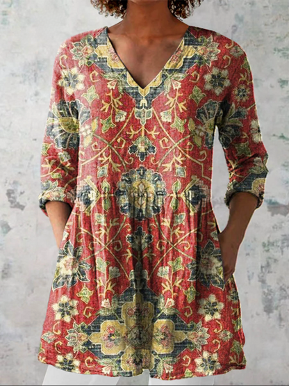 Wren | Blusa Amplia con Diseño Vibrante