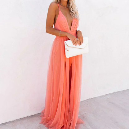 La Chispa | Maxi Dress in Coral Light