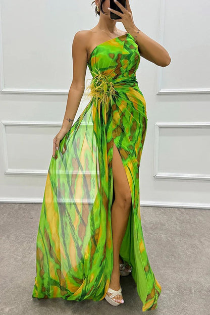 Mia™ | Vestido Vibrante con Drapado