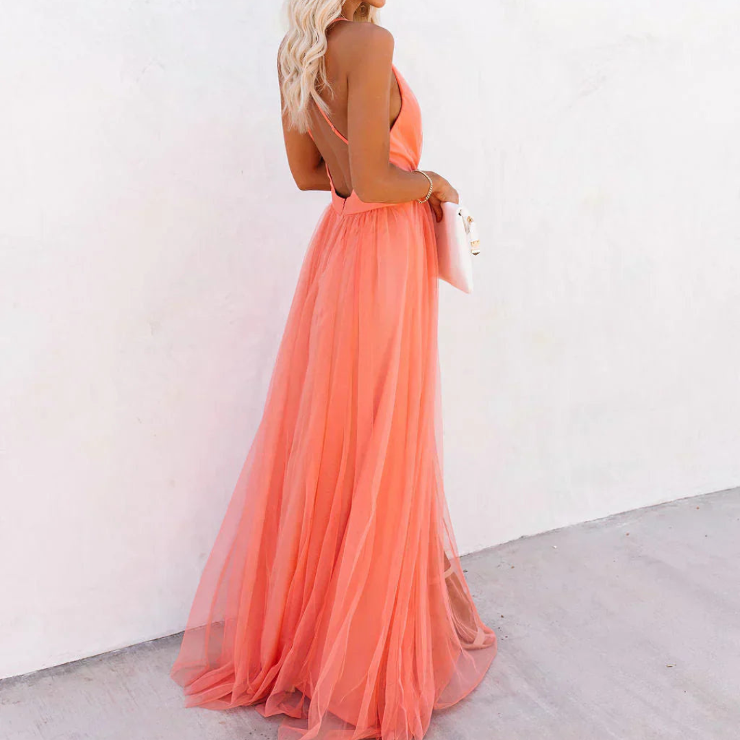 La Chispa | Maxi Dress in Coral Light