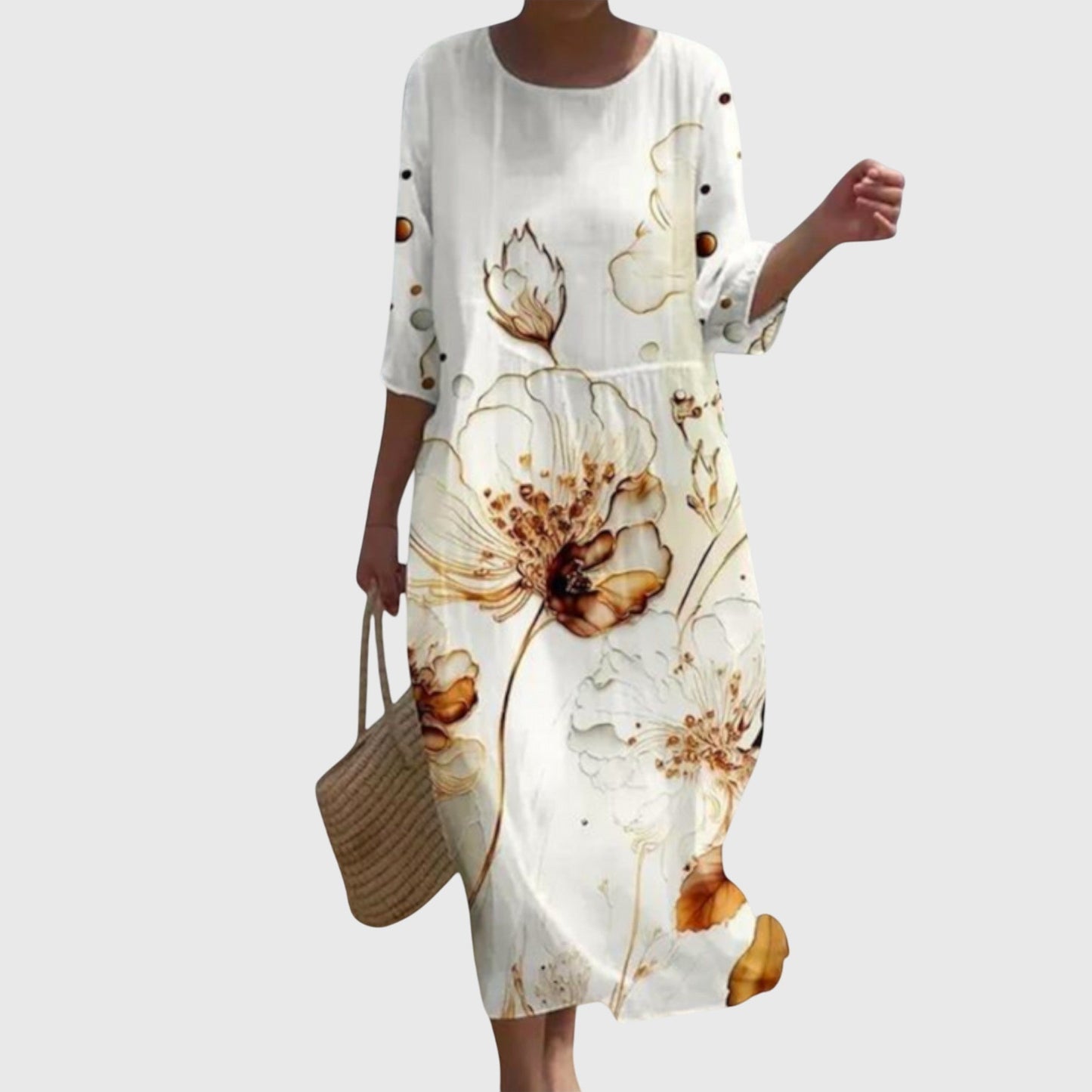 Elena™ | Elegante Vestido Maxi con Estampado Floral
