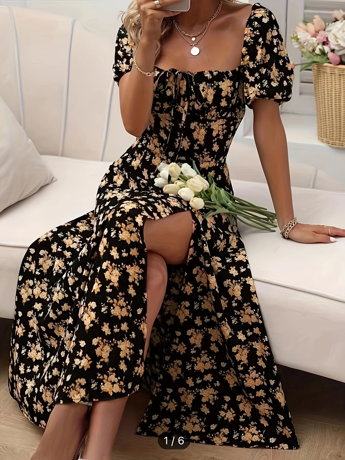 La Scintilla | Vestido Floral Elegante Chloé