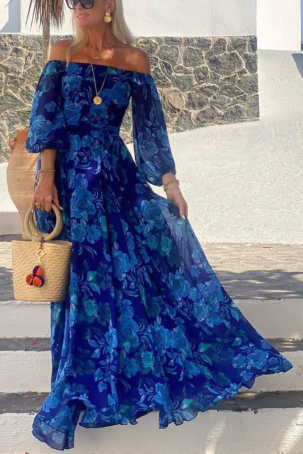 Luna™ | Vestido Maxi Floral con Mangas Abiertas