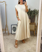 La Scintilla | Vestido Sin Mangas con Pliegues