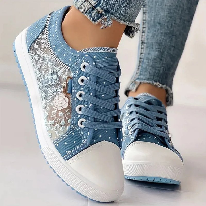 Chiara | Zapatillas Elegantes para Mujer con Detalles Florales