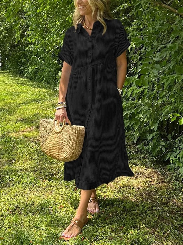 Ishka™ | Camisa Vestido Rayada