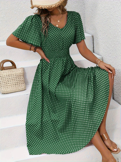 La Scintilla | Vestido Elegante de Lunares Élisa" can be rewritten as:

"La Scintilla | Vestido Chic de Lunares Élisa