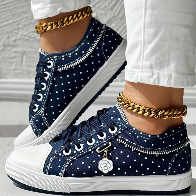 Chiara | Zapatillas Elegantes para Mujer con Detalles Florales