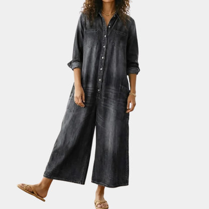 Diana | Mono denim con botones