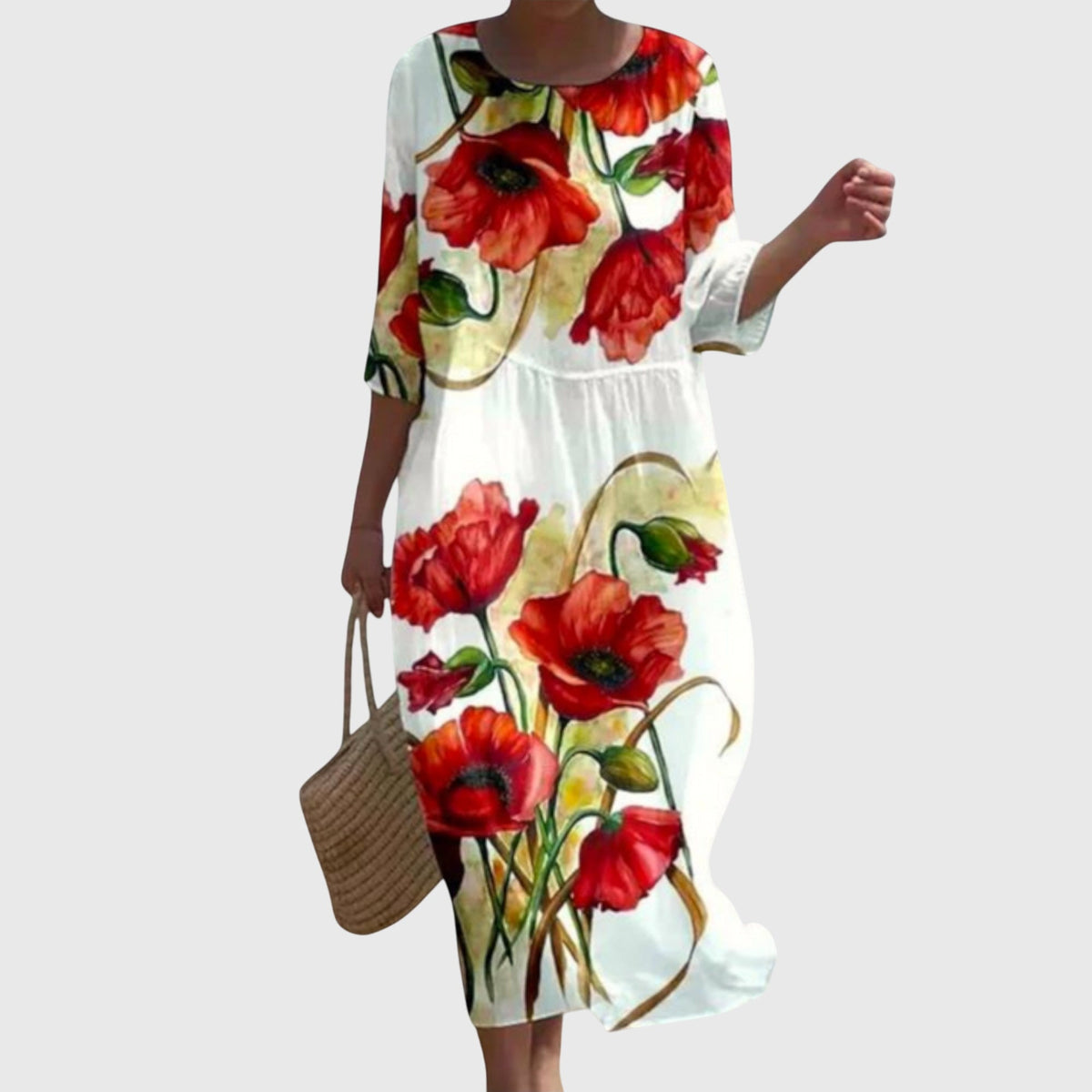 Elena™ | Elegante Vestido Maxi con Estampado Floral