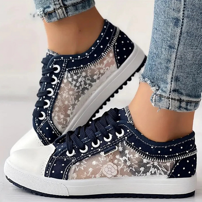 Chiara | Zapatillas Elegantes para Mujer con Detalles Florales