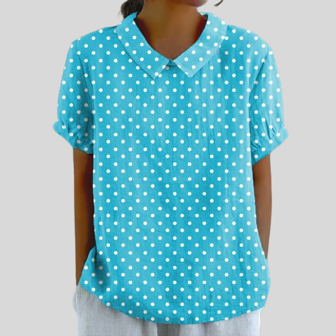 Wendy | Blusa Puntos Elegante y Cómoda