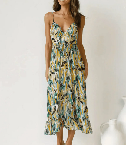 La Chispa | Vestido Midi en Color Vibrante