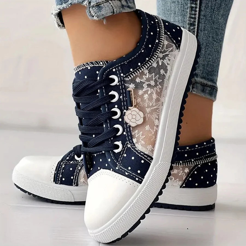 Chiara | Zapatillas Elegantes para Mujer con Detalles Florales