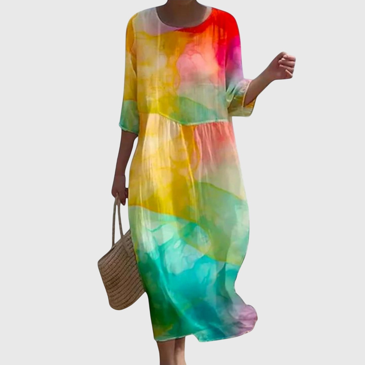 Elena™ | Elegante Vestido Maxi con Estampado Floral