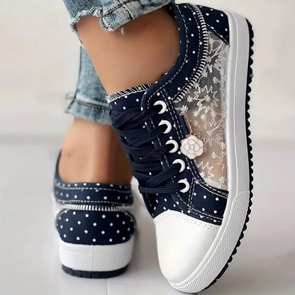 Chiara | Zapatillas Elegantes para Mujer con Detalles Florales