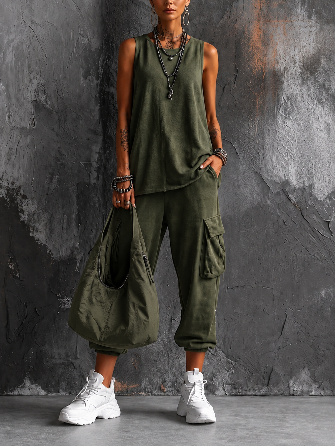 Dual | Conjunto casual de confort urbano