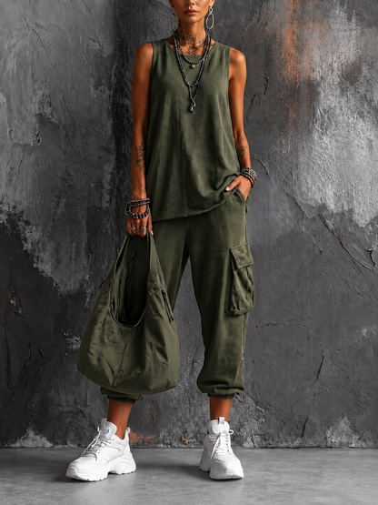 Dual | Conjunto casual de confort urbano