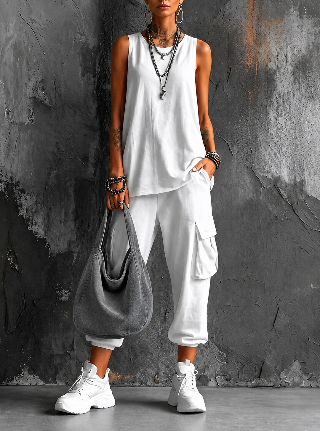 Dual | Conjunto casual de confort urbano