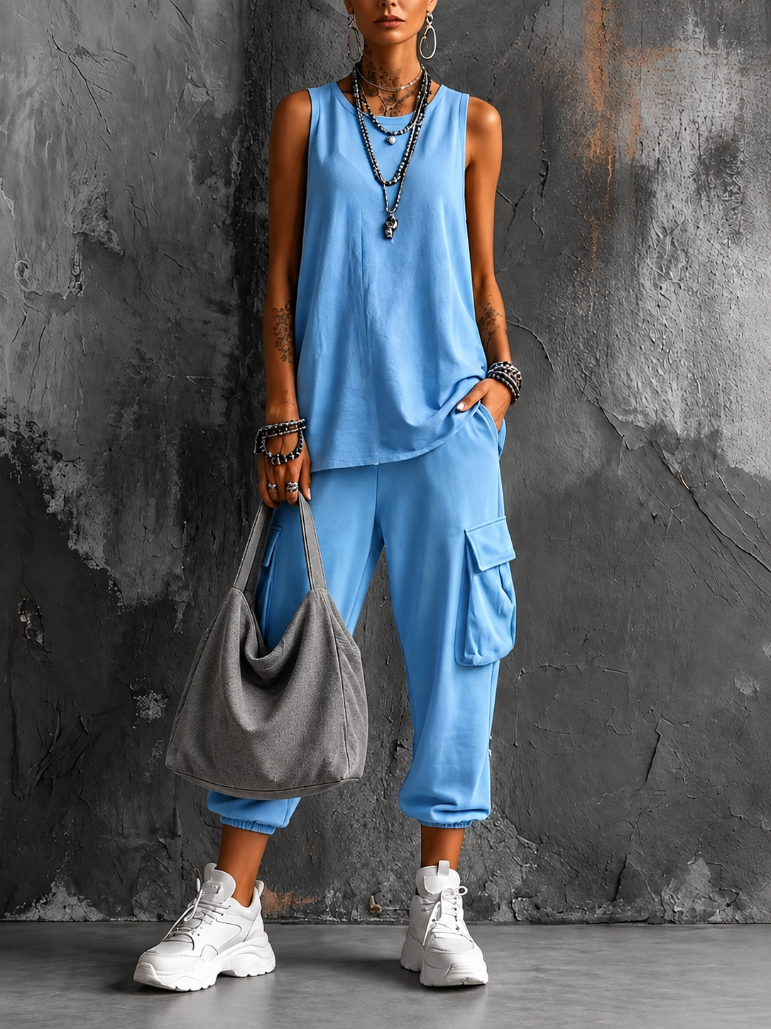 Dual | Conjunto casual de confort urbano
