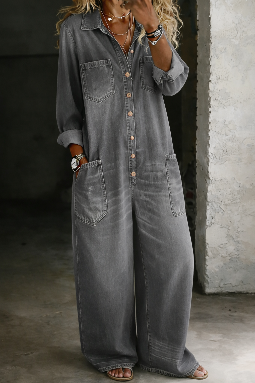 Lena | Mono denim cómodo y casual