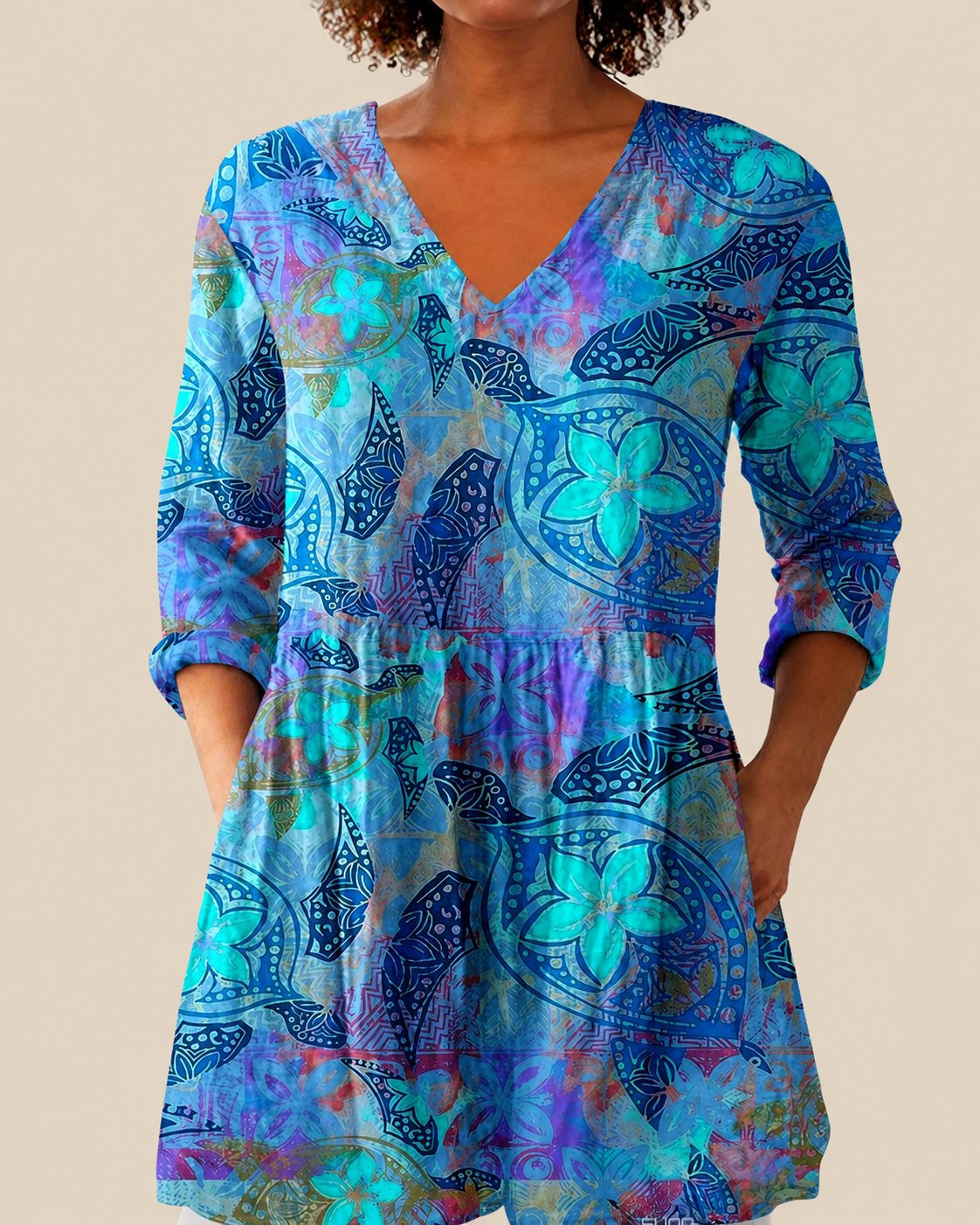 Riley | Blusa amplia con diseño llamativo