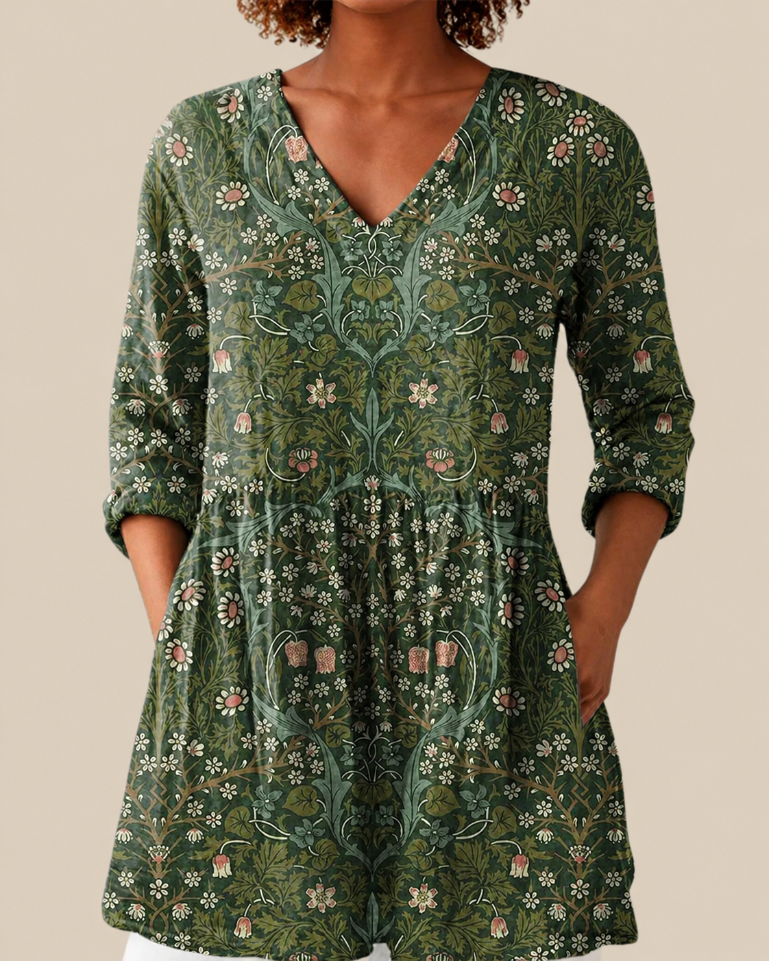 Skye | Blusa Larga con Estampado Vibrante