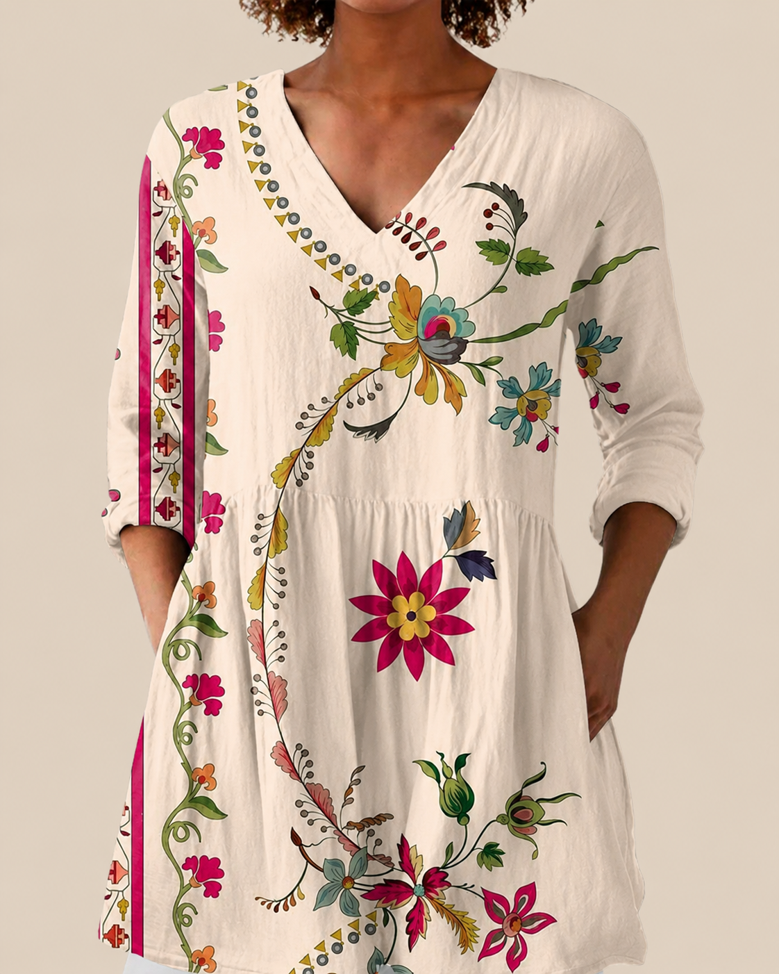 Aria | Blusa Amplia con Diseño Vibrante